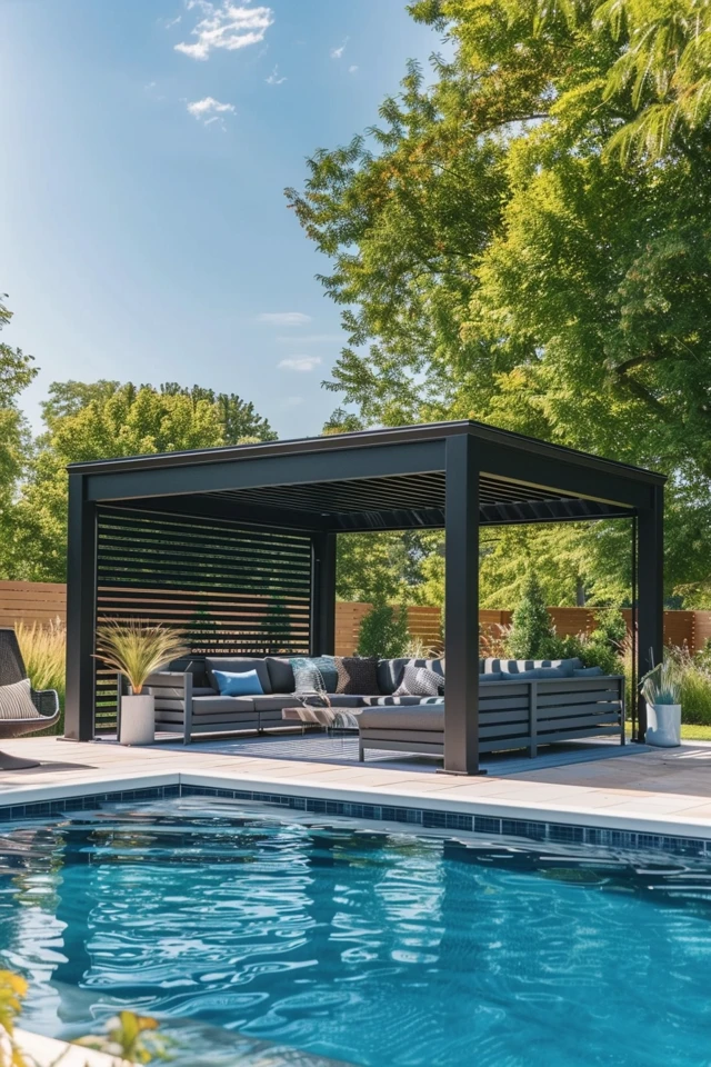 Modern Pool Gazebo Ideas for Your Backyard Oasis