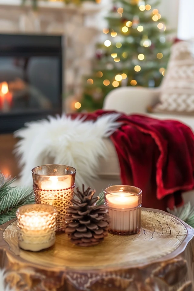 Functional Decor with Christmas Theme Side Tables