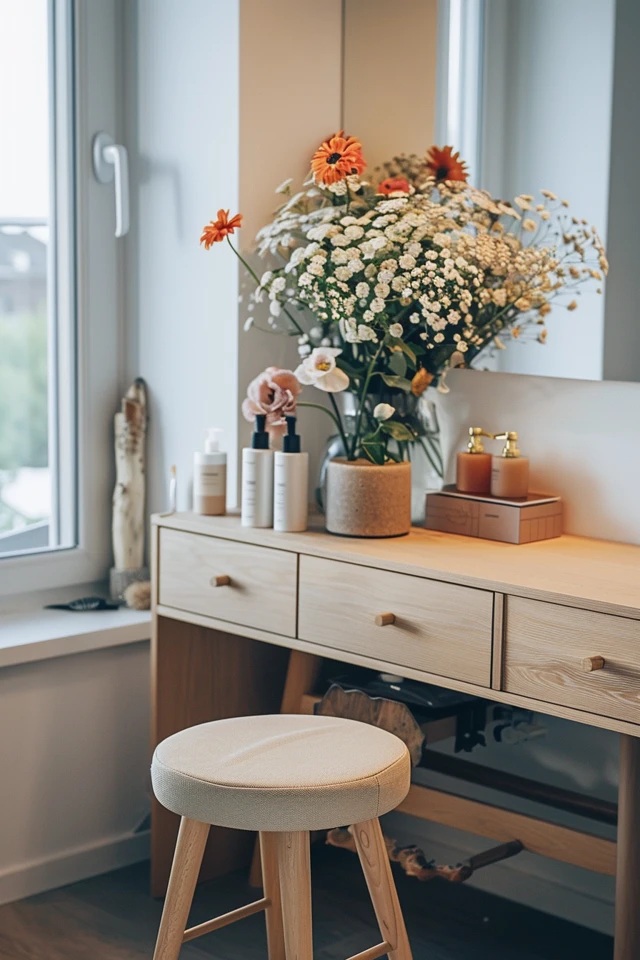 Space-Saving Small Beauty Room Decor Ideas