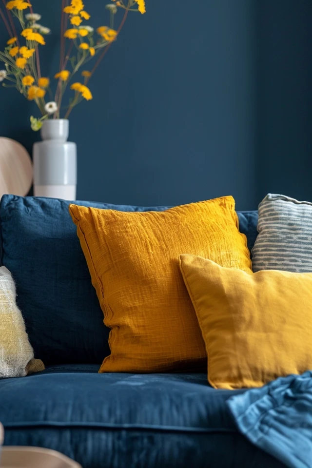Navy Blue and Yellow Interior Design Ideas