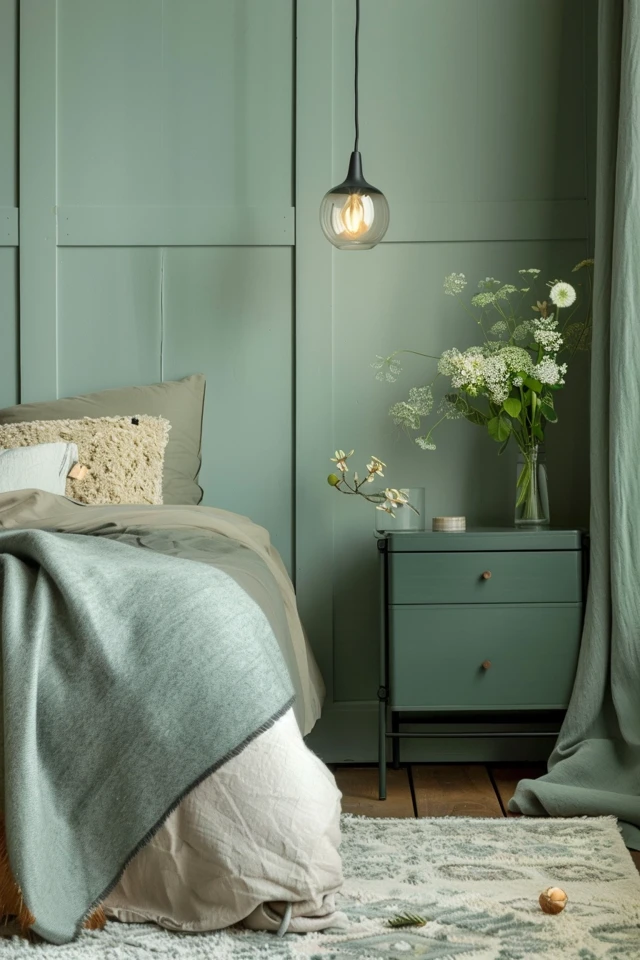 Sage Green and Grey Bedroom Ideas I Love