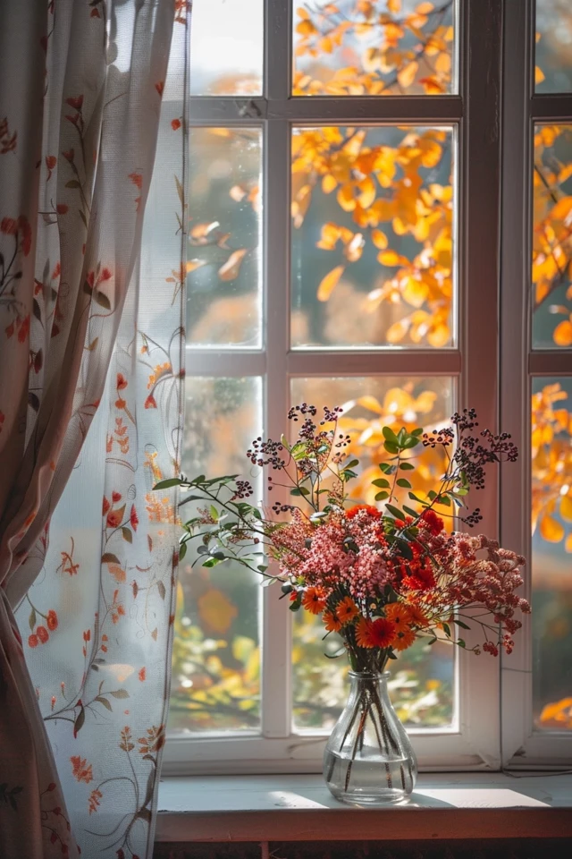 Autumn Window Treatments: Elegant Solutions