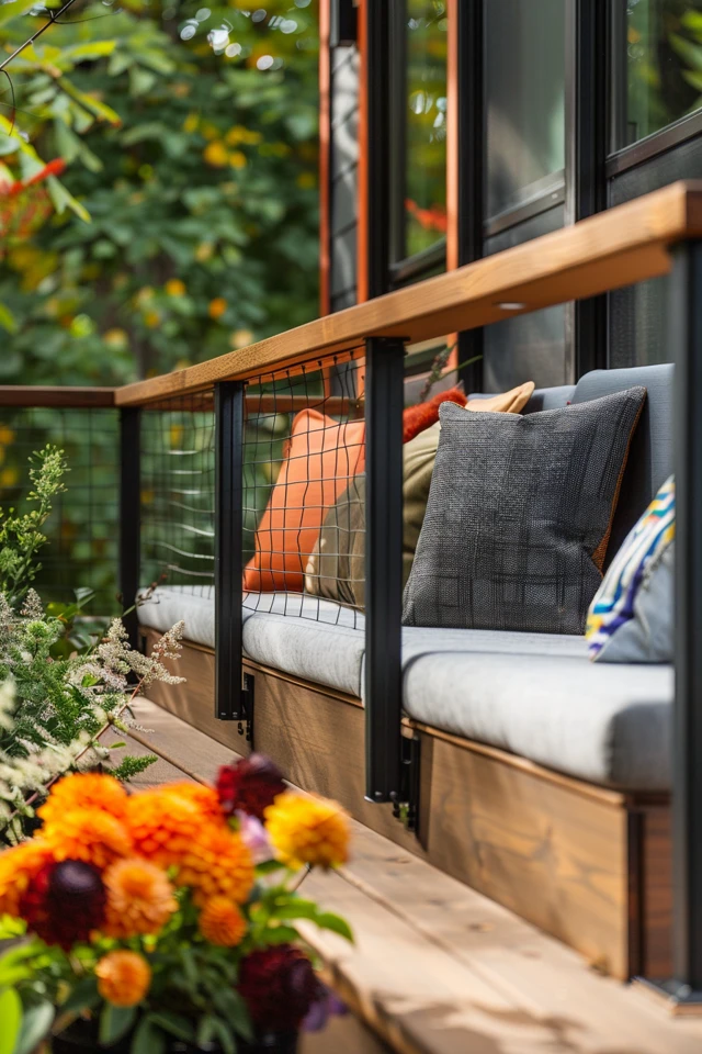 Aluminum Railing with a Rustic Twist