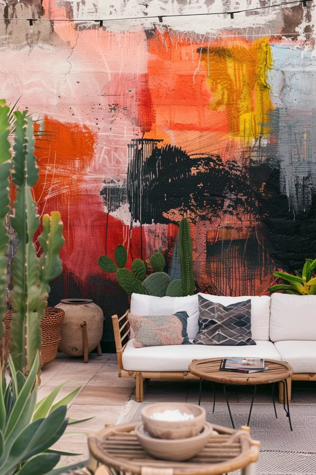 Backyard Wall Painting Ideas to Transform Your Space