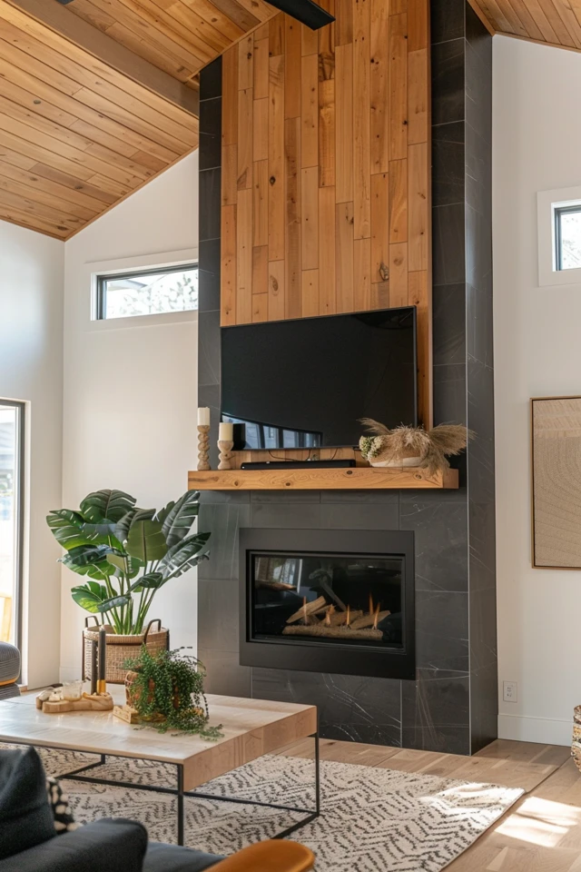 Elevate Your Space: High Ceiling Fireplace Wall Ideas