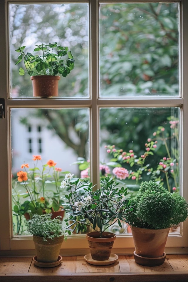 Fresh Spring Window Decor