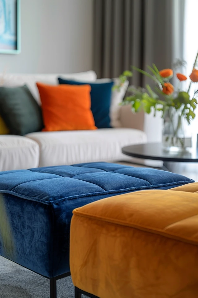 Consider the Placement of the Ottoman in the Room