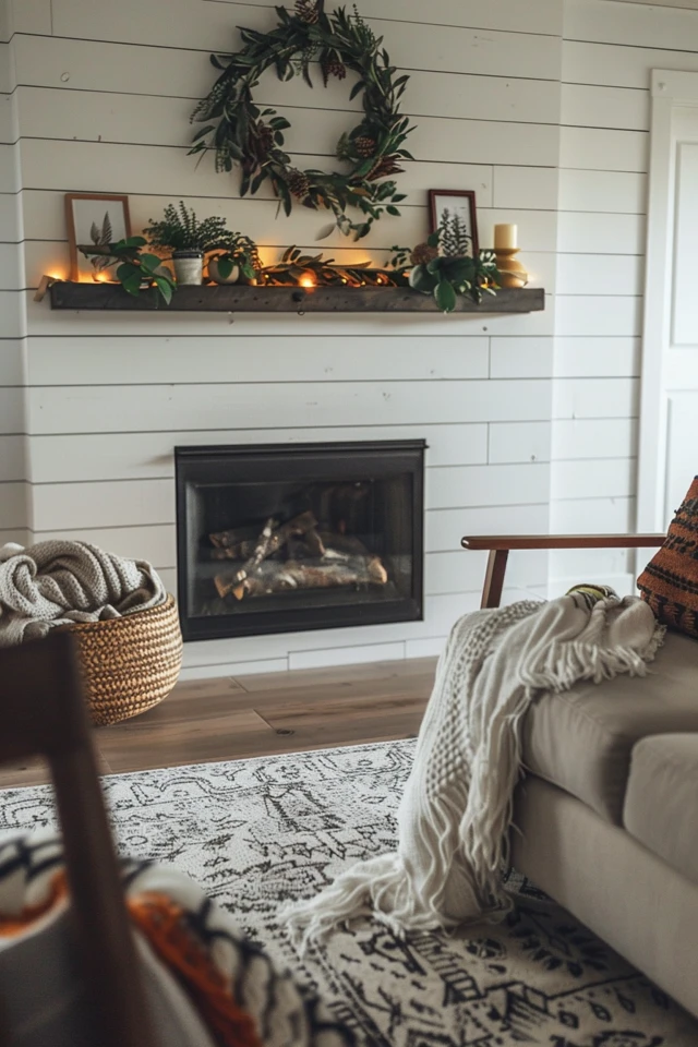 Cozy Shiplap Fireplace Wall Ideas for Your Home