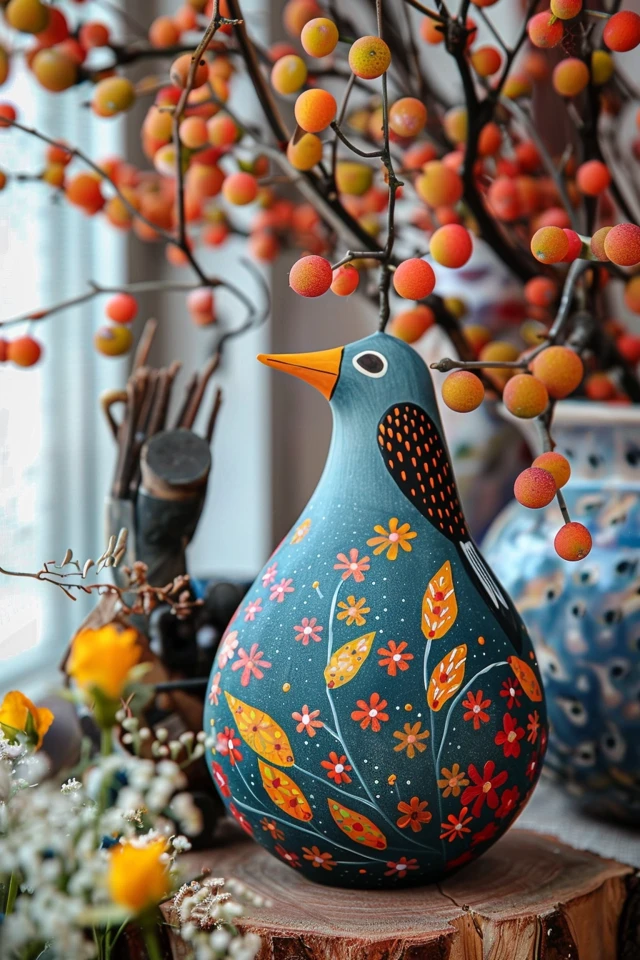 Types of Gourds for Birdhouse Painting - photo 2