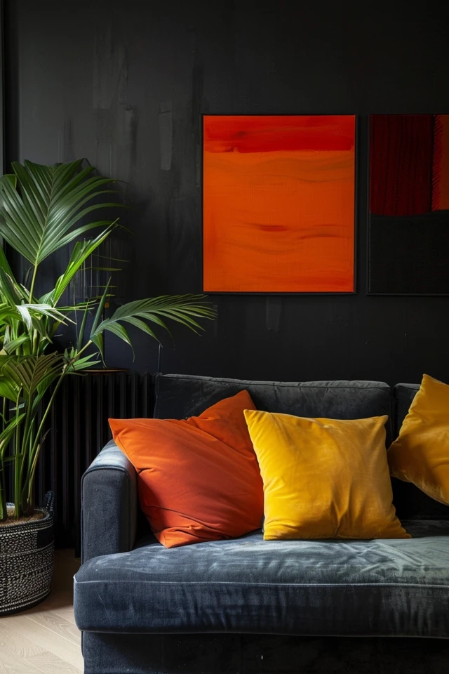 Bold Painting Ideas with Black Background