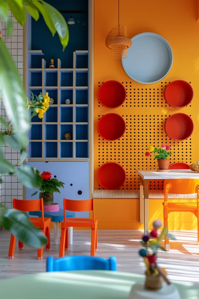 Budget-Friendly Playroom Wall Accents and Interactive Designs