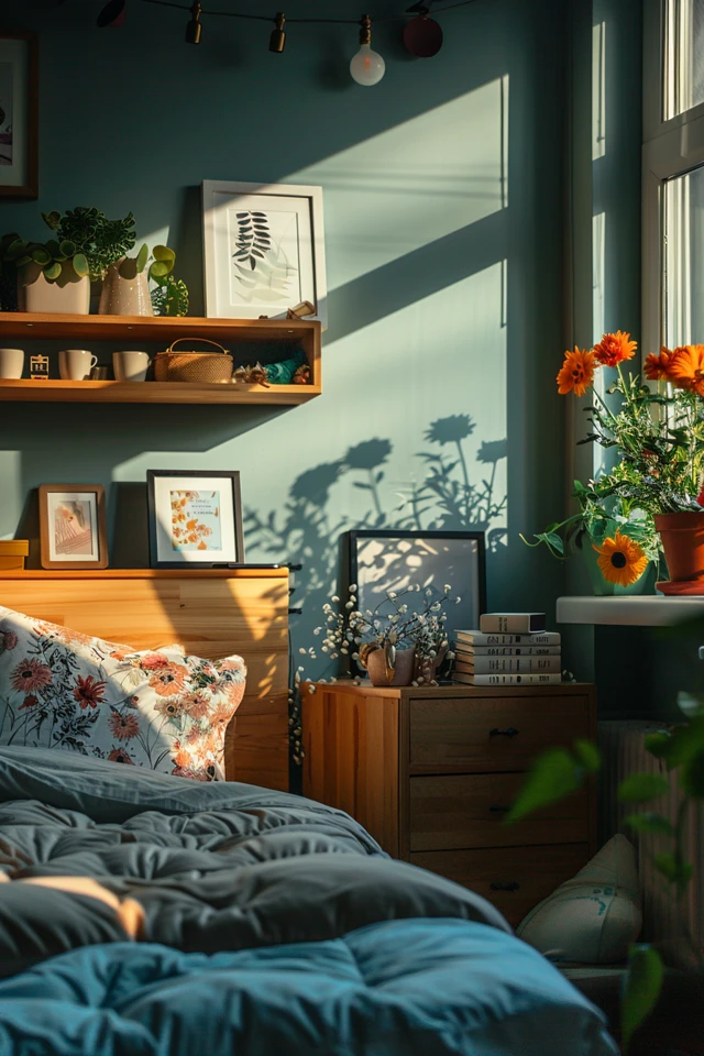 Furniture and Color Palette for a Glamorous Dorm Room