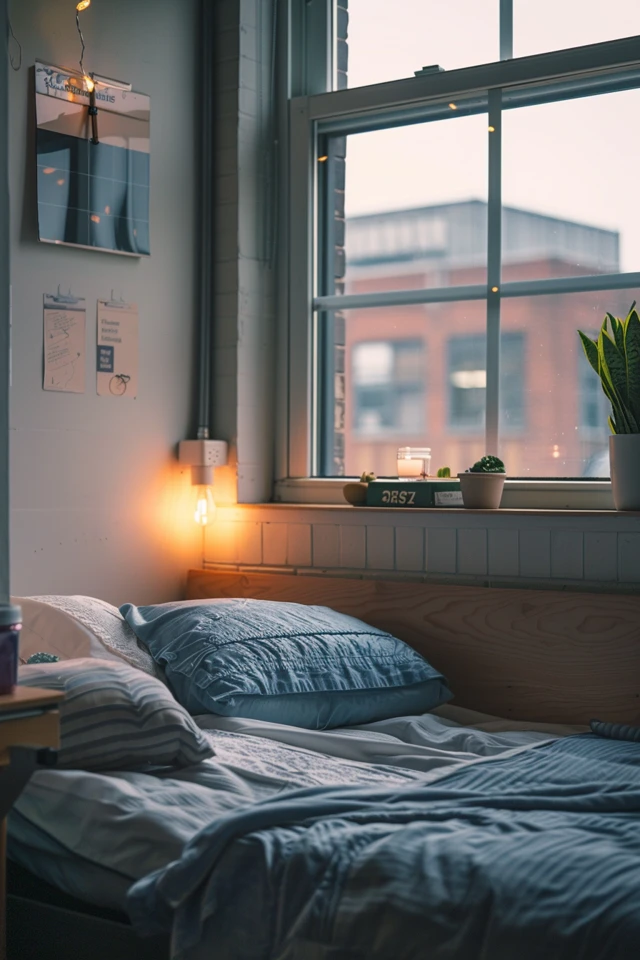 Dorm Room Ideas for a Monochromatic Look
