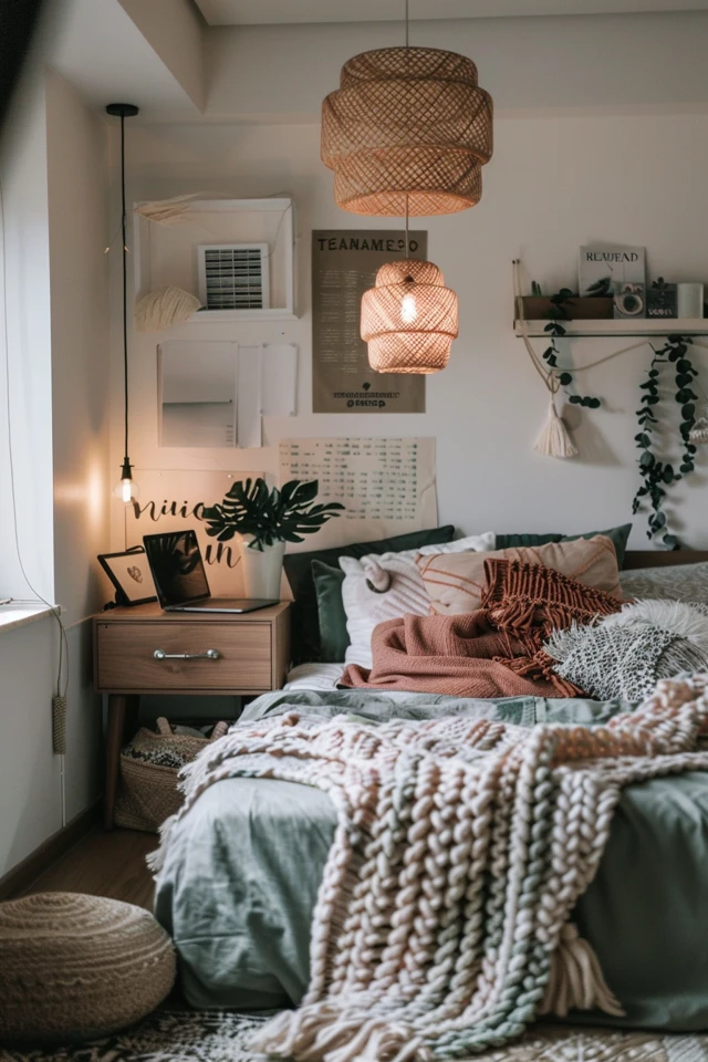 Dorm Room Ideas for a Soft and Feminine Look