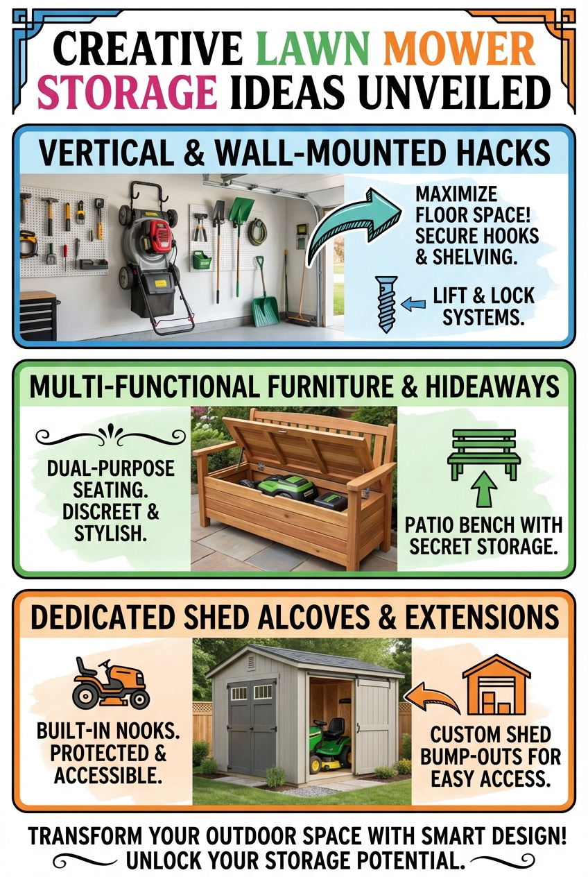 Creative Lawn Mower Storage Ideas Unveiled - Gallery Image 2