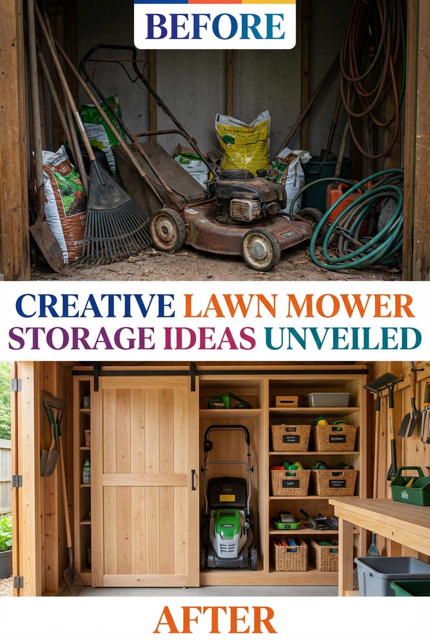 Creative Lawn Mower Storage Ideas Unveiled - Gallery Image 3