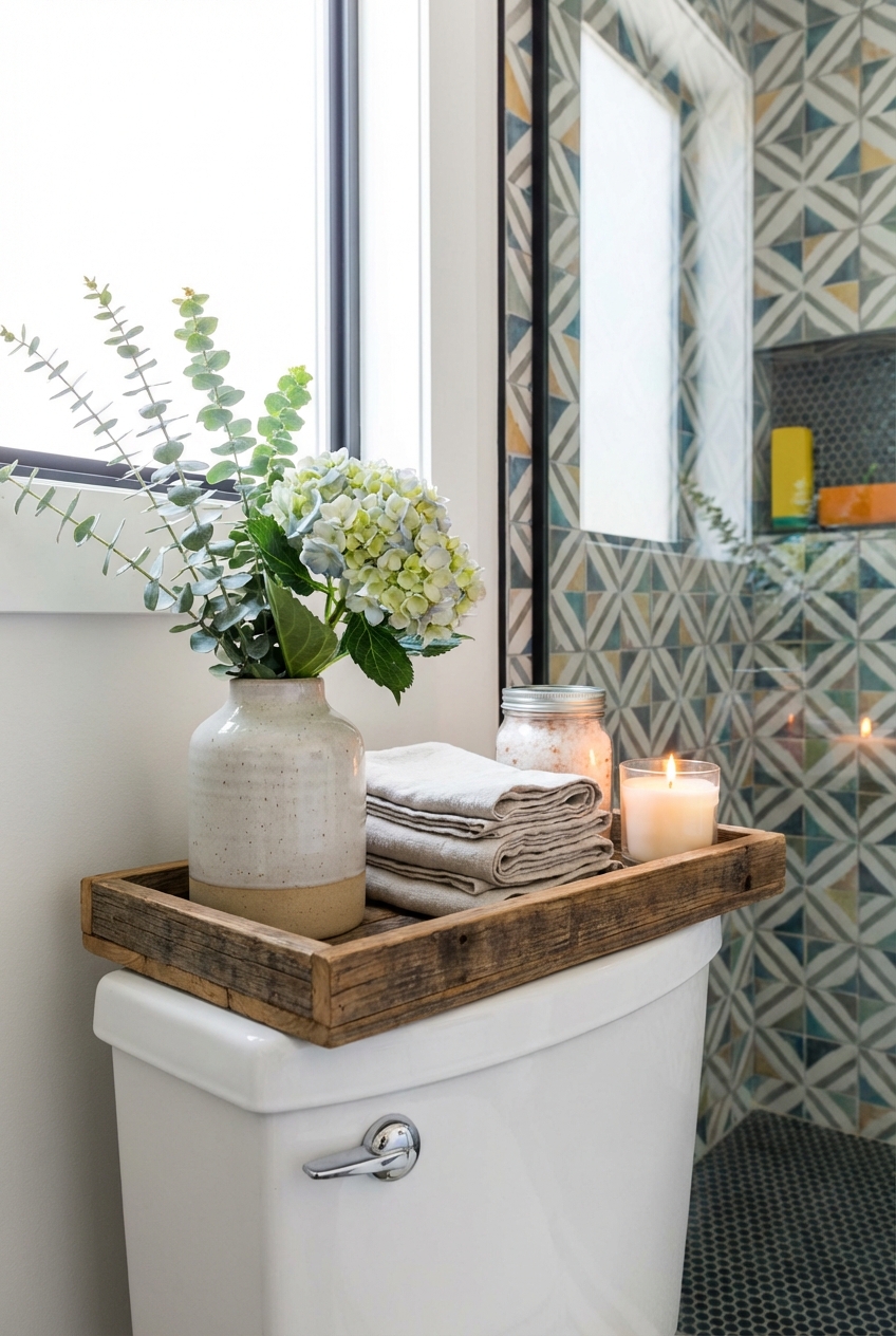 Toilet Tank Tray Ideas for Stylish Bathroom Decor - Featured Image