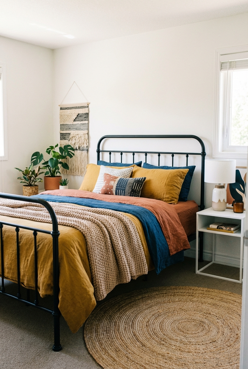 Black Iron Bed Decorating Ideas for Chic Bedrooms - Featured Image