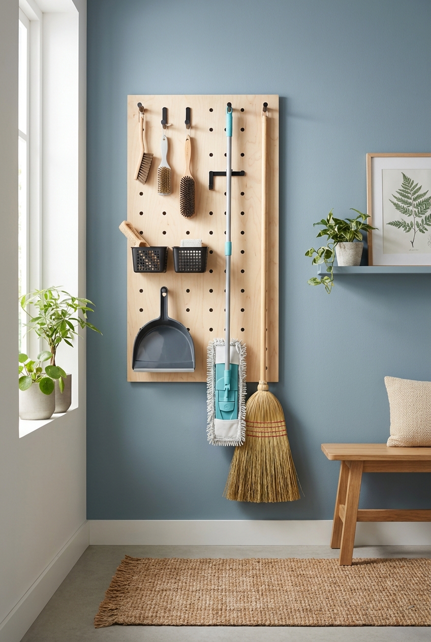 How To Store Brooms And Mops Without A Closet: Organization Hacks - Featured Image