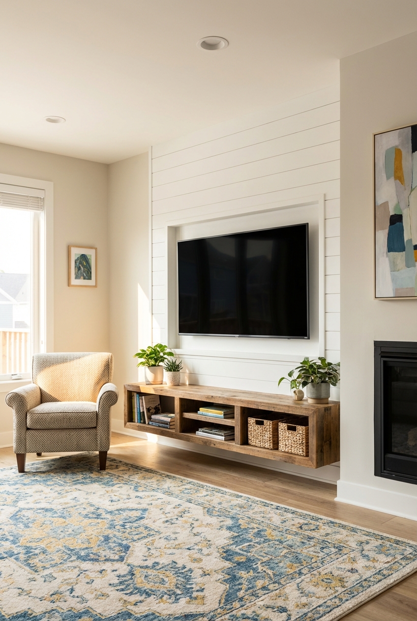 Shiplap TV Wall Ideas for Stylish Viewing - Featured Image