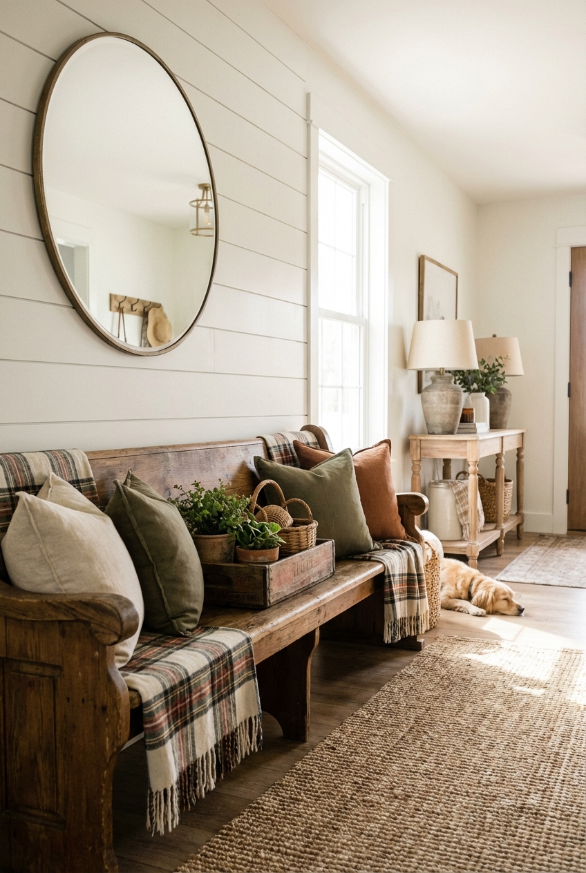Farmhouse Entryway Bench Ideas for Welcoming Homes - Featured Image
