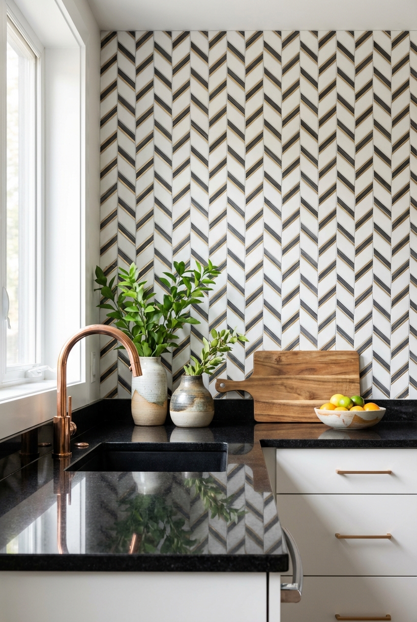 Backsplash Ideas for Black Granite Countertops - Featured Image