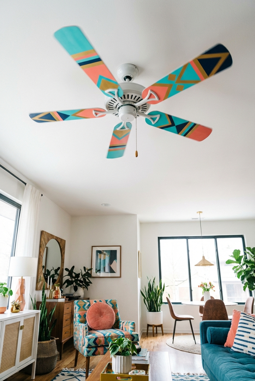 Creative Ceiling Fan Painting Ideas to Revamp Your Room - Featured Image