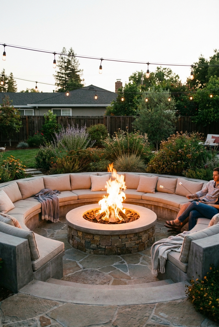 DIY Sunken Fire Pit Ideas for Cozy Backyards - Featured Image