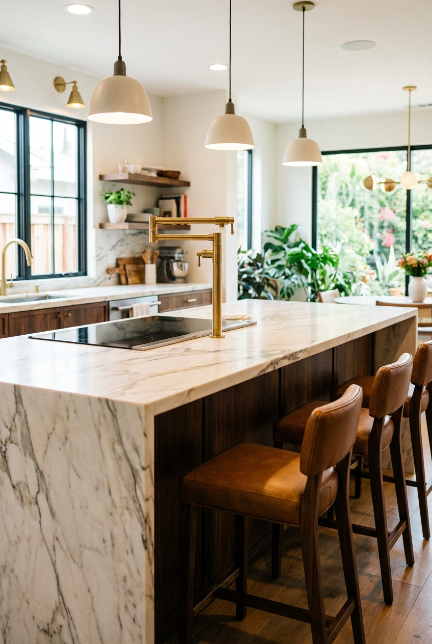 Stylish Kitchen Island Ideas with Stove Designs - Featured Image