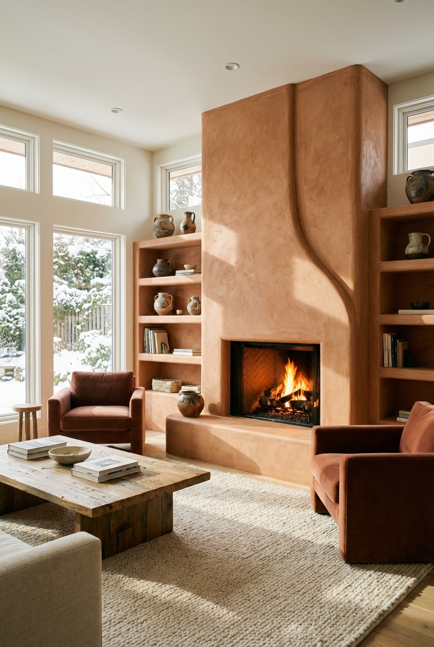 Warm Up Your Home with Stucco Fireplace Ideas - Featured Image
