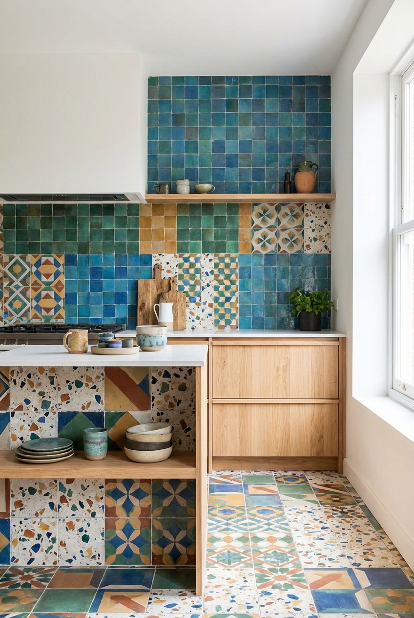 Mix and Match Tile Ideas for Creative Home Decor - Featured Image