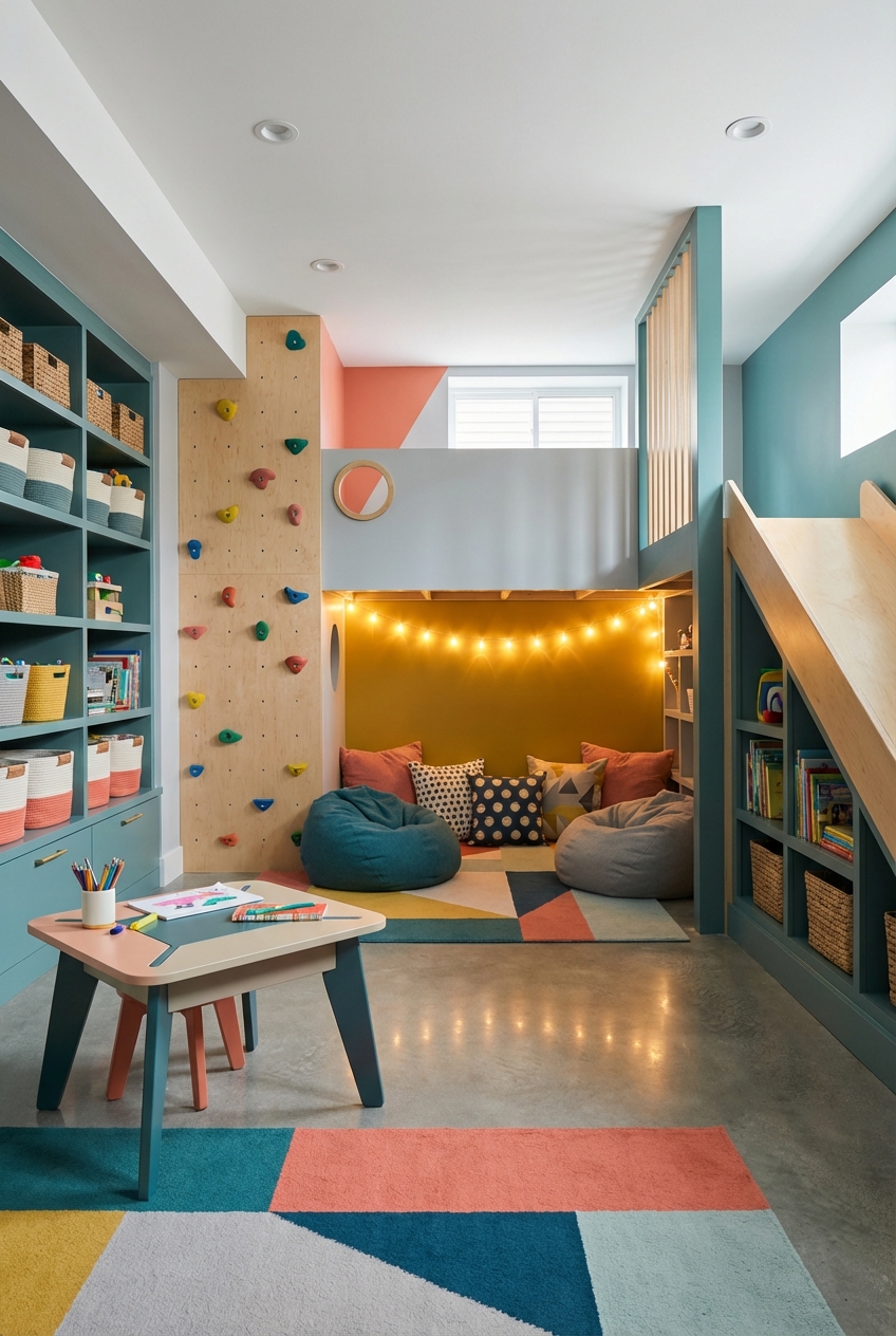 5 Tips for Designing a Fun Basement Playroom - Featured Image