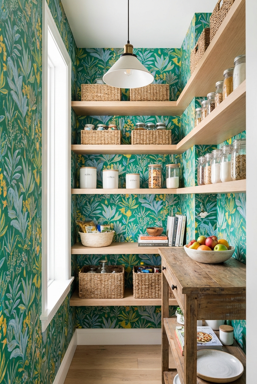 Pantry Wallpaper Ideas to Refresh Your Space - Featured Image
