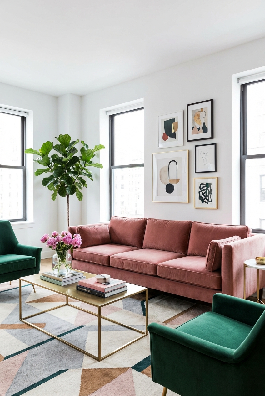 Chic Pink Sofa Living Room Ideas to Inspire You - Featured Image