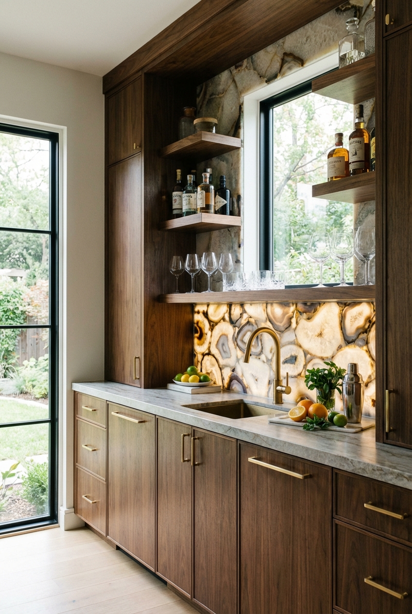 5 Tips for a Built-In Home Bar Design - Featured Image