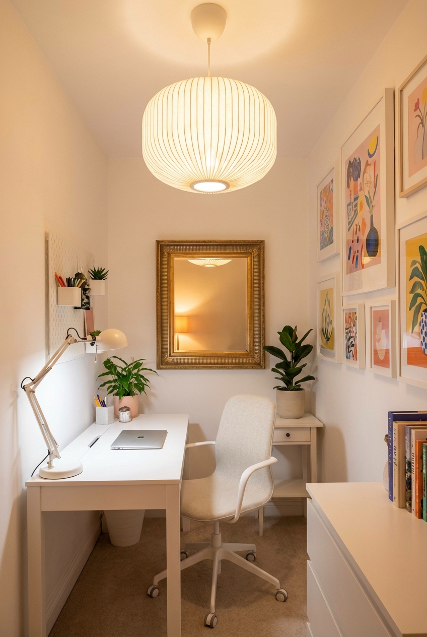 How To Decorate A Small Office With No Windows: Brightening Ideas - Featured Image