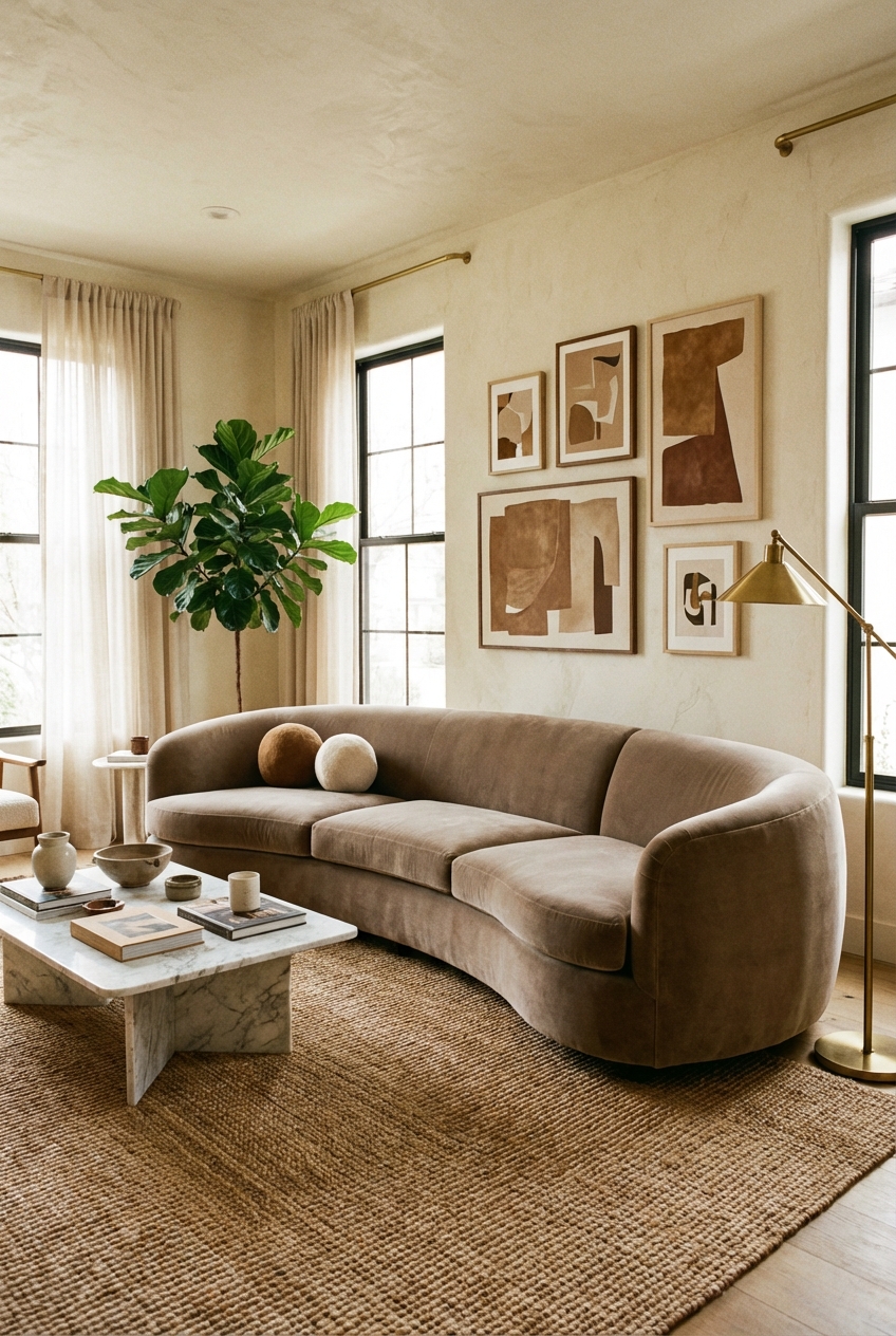 Taupe Sofa Living Room Ideas I Adore - Featured Image