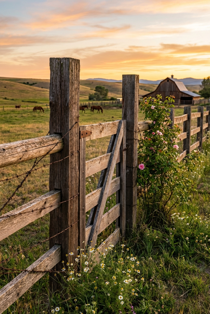 Rustic Ranch Fencing Ideas for Authentic Charm - Featured Image