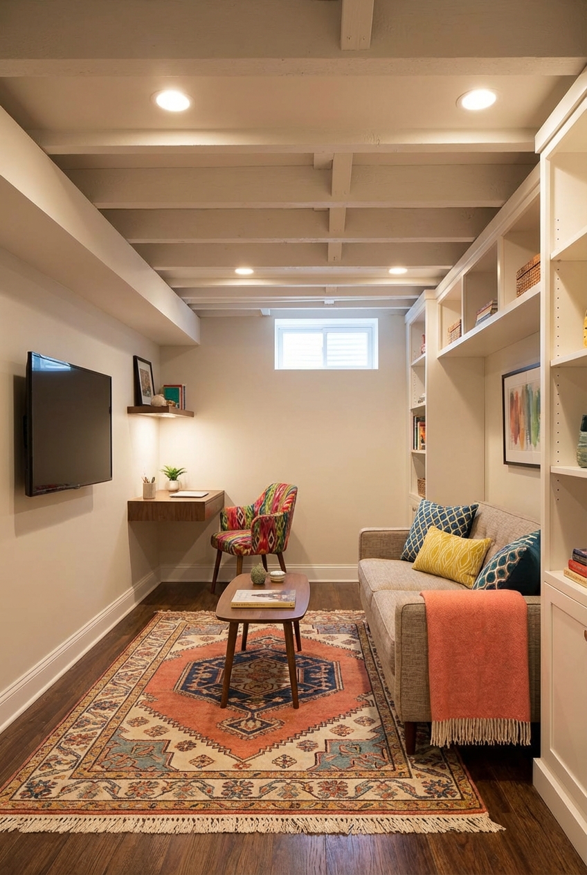 Maximizing Style: Low Ceiling Small Finished Basement Ideas - Featured Image