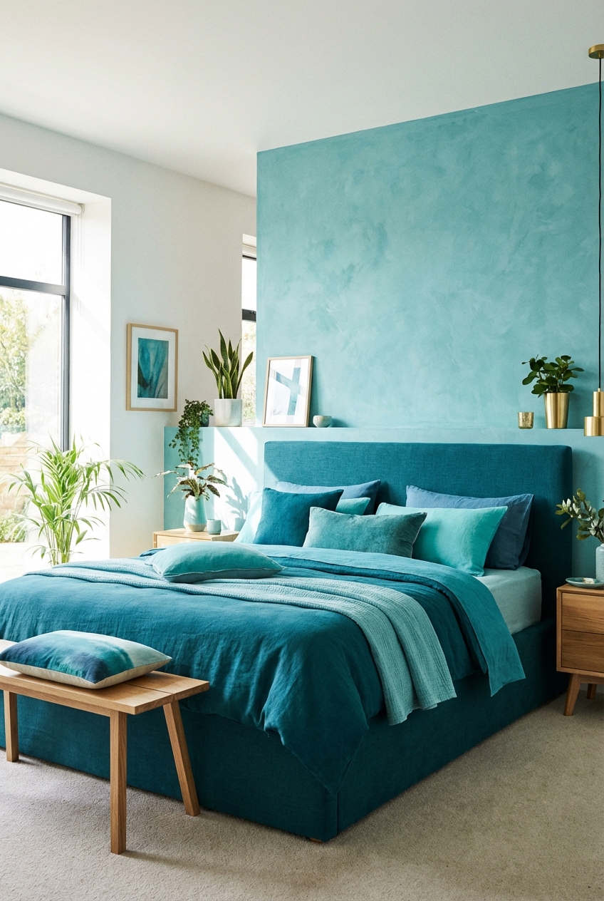 Turquoise Teal Bedroom Ideas for a Serene Space - Featured Image