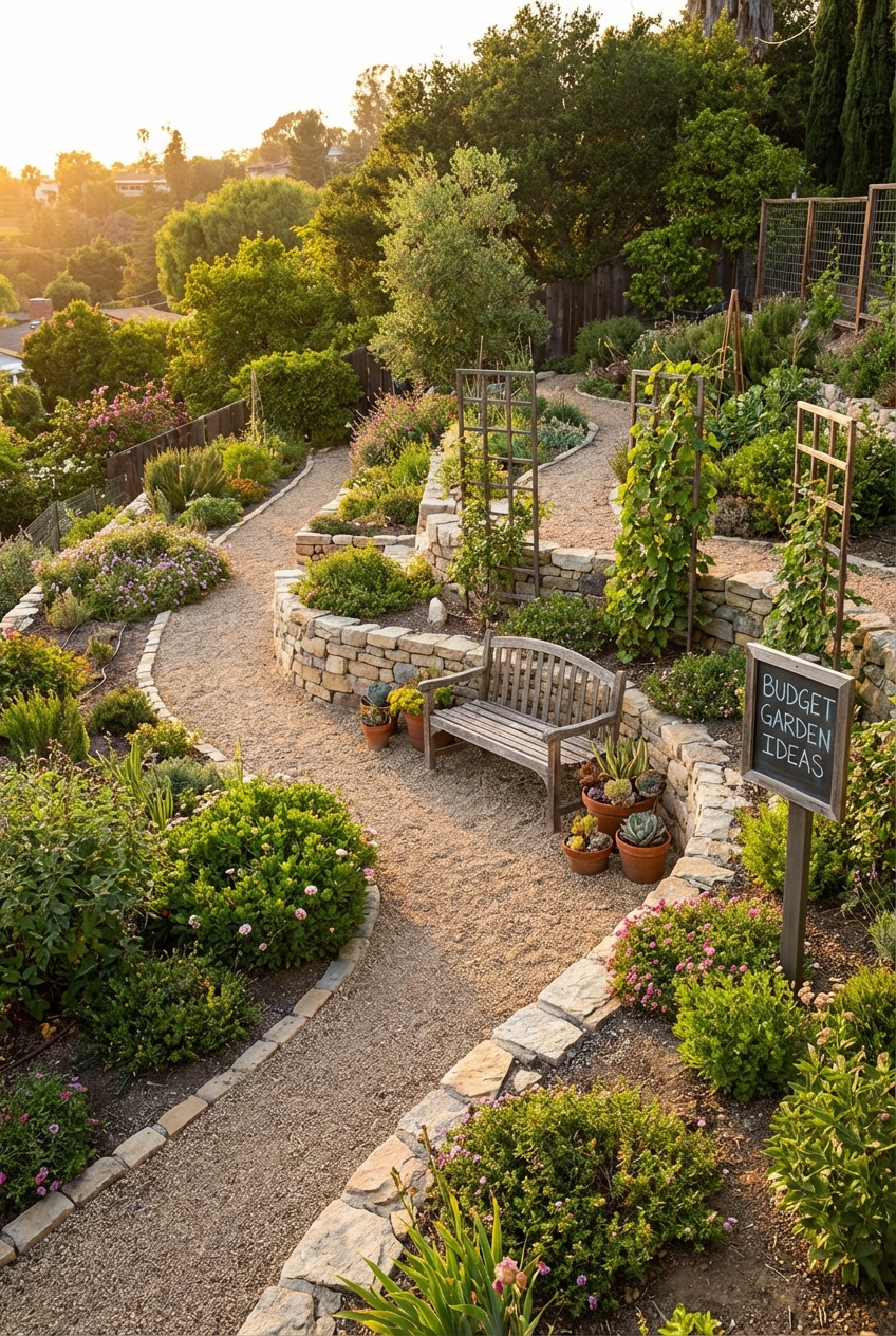 Affordable Sloped Garden Ideas on a Budget - Featured Image