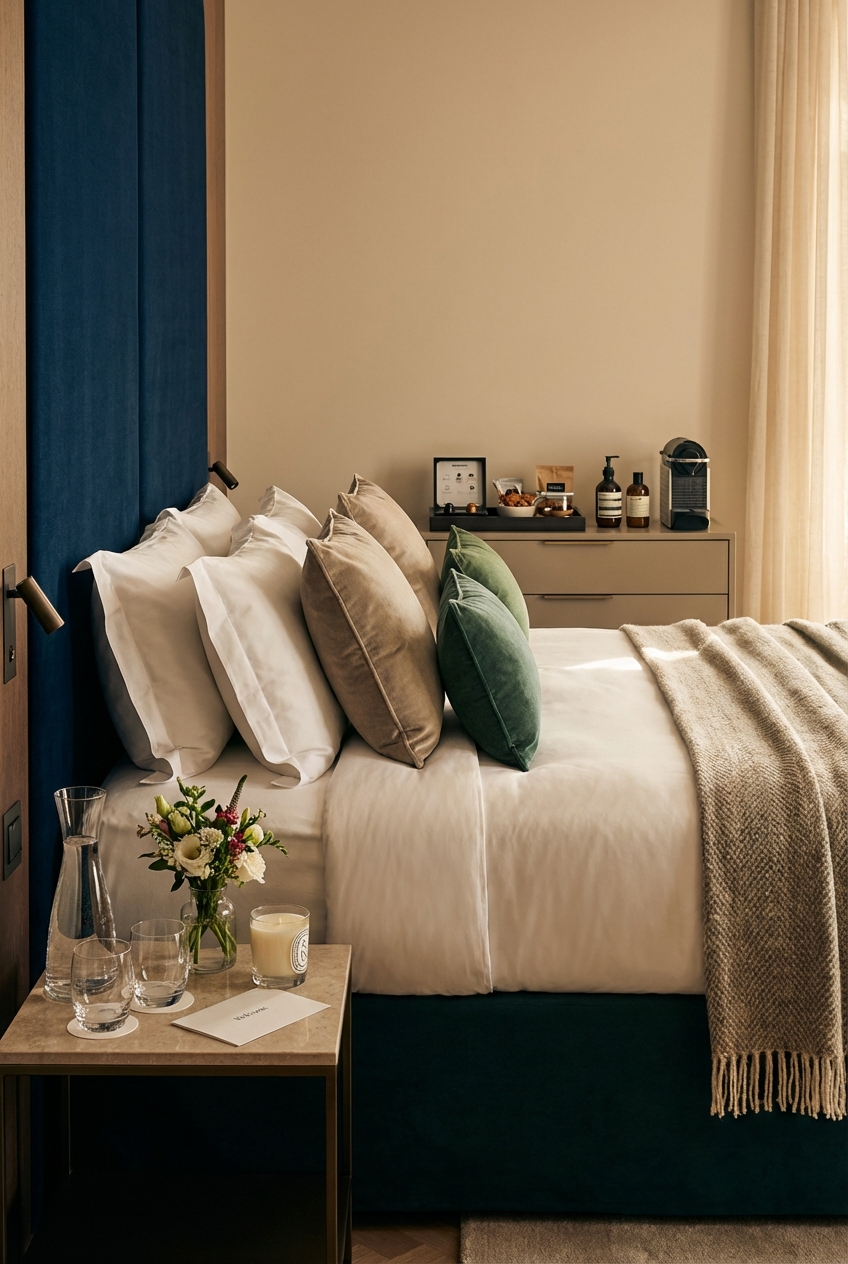 How To Make Your Guest Room Feel Like A Hotel: Hospitality Touches - Featured Image
