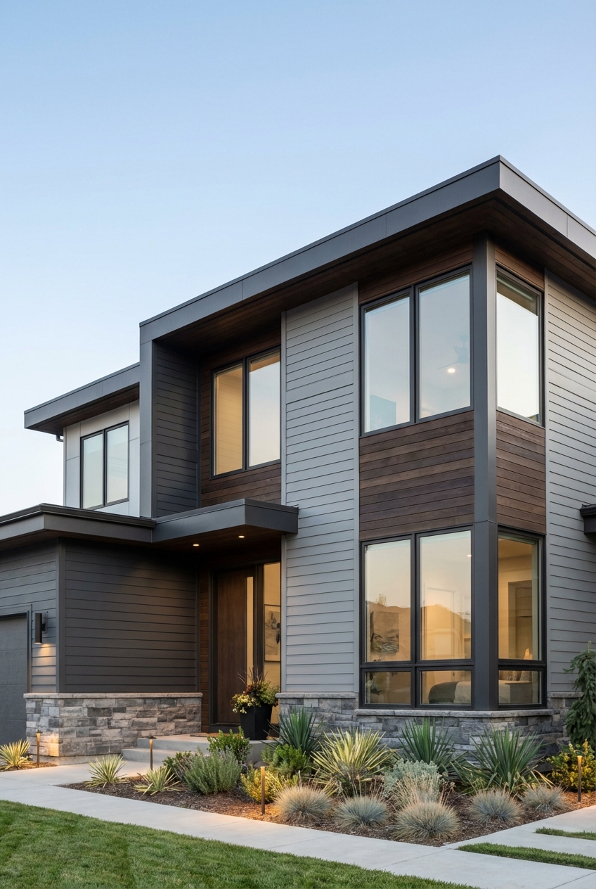 Modern Gray Exterior House Paint Ideas Unveiled - Featured Image