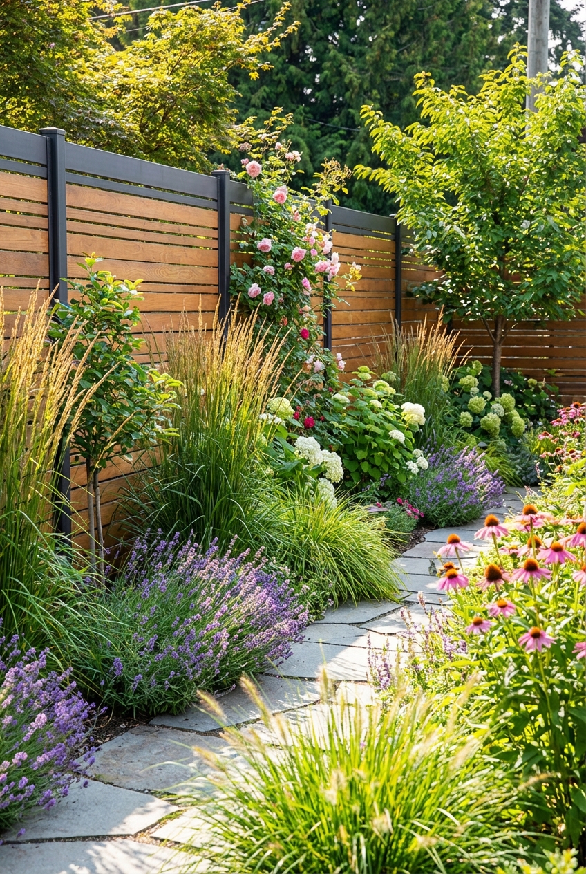 Fence Line Landscaping Ideas I Love Sharing! - Featured Image