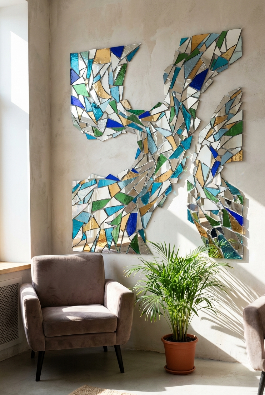 DIY Broken Mirror Art Ideas to Transform Your Space - Featured Image