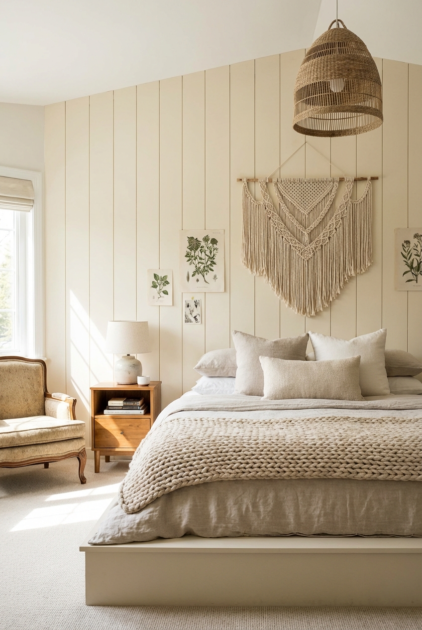 Chic Bedroom Shiplap Wall Ideas for a Cozy Space - Featured Image