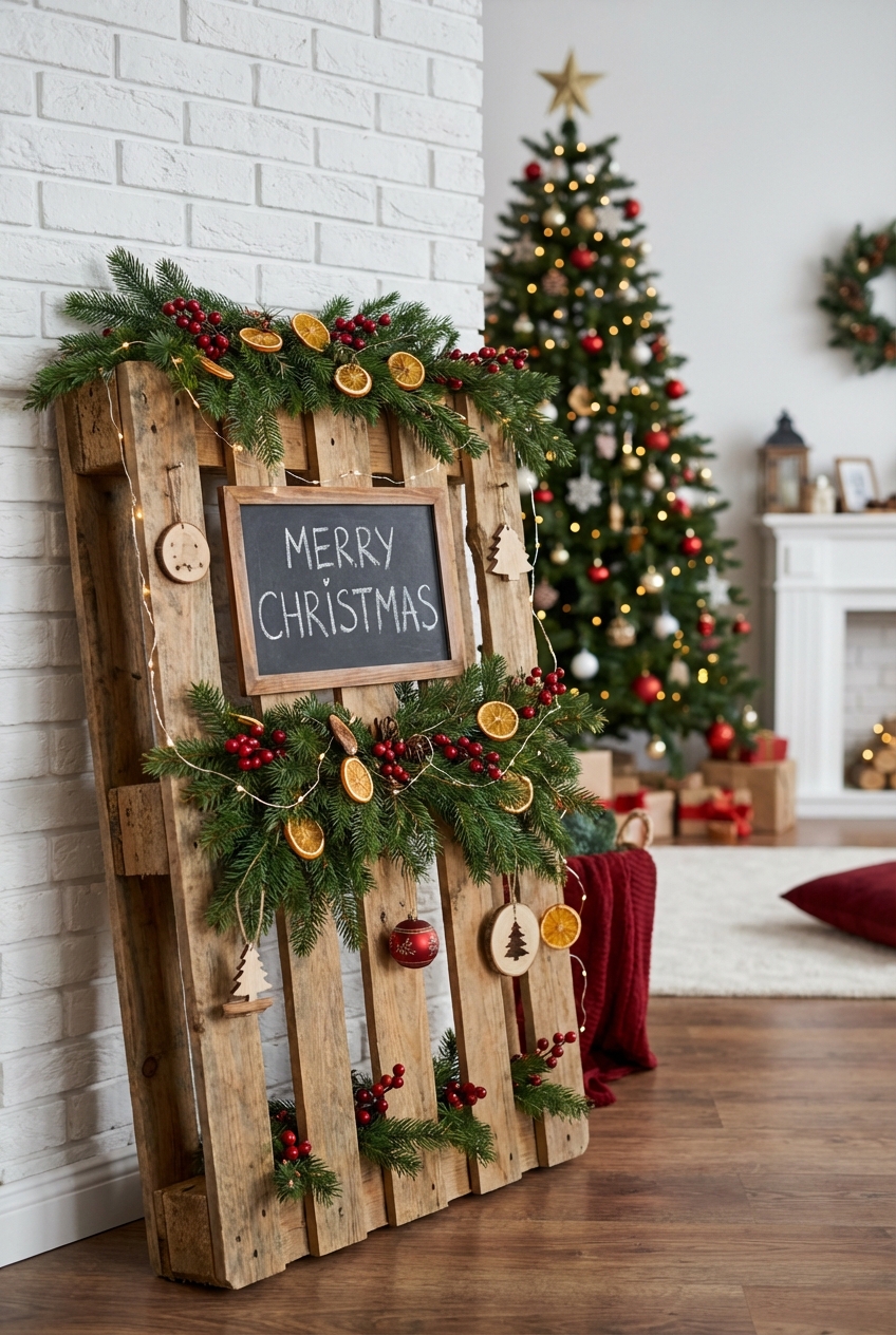 Festive Christmas Pallet Ideas for Holiday Cheer - Featured Image