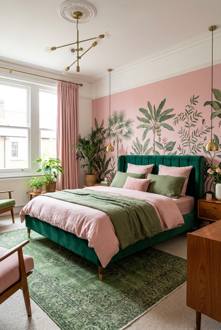 Chic Pink and Green Bedroom Ideas for Adults - Featured Image