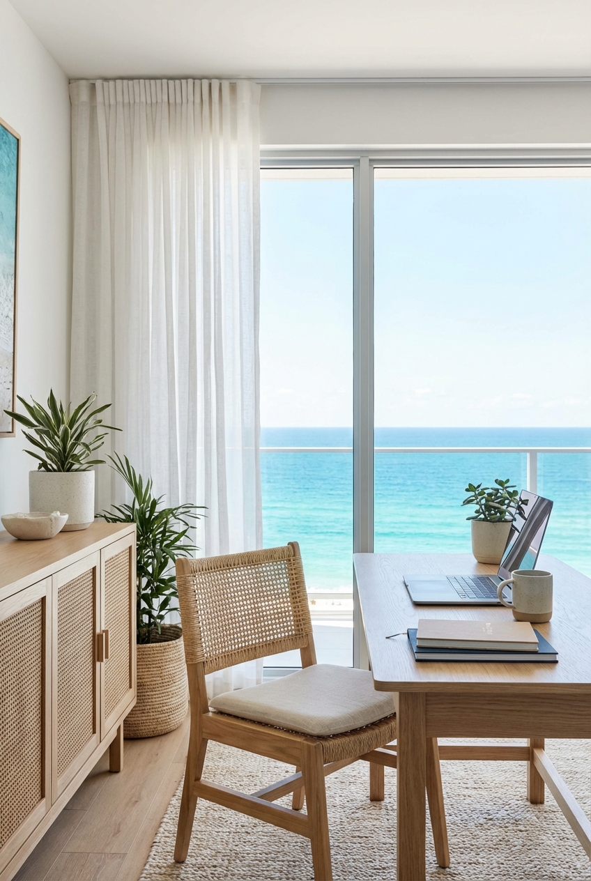 Coastal Office Ideas for a Serene Workspace - Featured Image