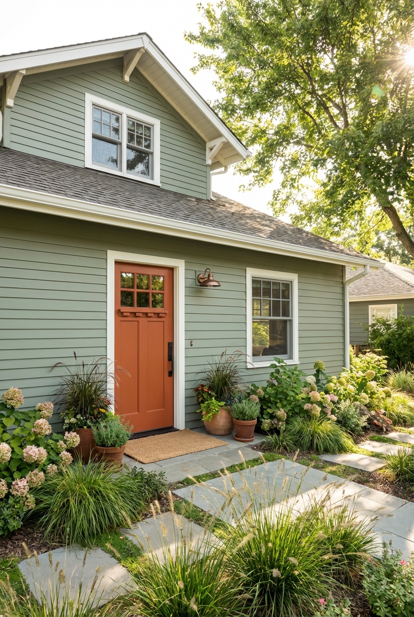 Best Front Door Colors for Sage Green Houses - Featured Image